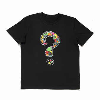 Black T-shirt for man Niki de Saint Phalle - Question mark