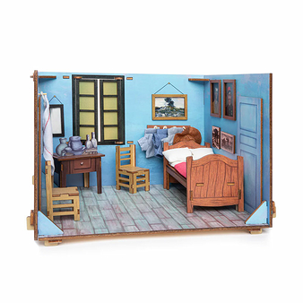 Chambre de bois miniature à assembler Vincent Van Gogh - La chambre à Arles