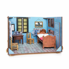 Miniature wooden room to assemble Vincent Van Gogh - Bedroom in Arles