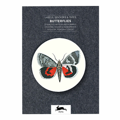 Livret d'étiquettes, autocollants et bandes Papillons - The Pepin Press