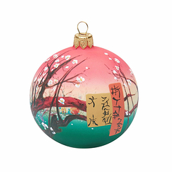 Glitter Christmas bauble Vincent van Gogh - Plum Tree