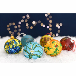 Boule de Noël à paillettes Vincent van Gogh - Iris