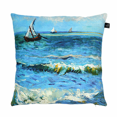 Housse de coussin Vincent van Gogh - Paysage marin - 40x40cm