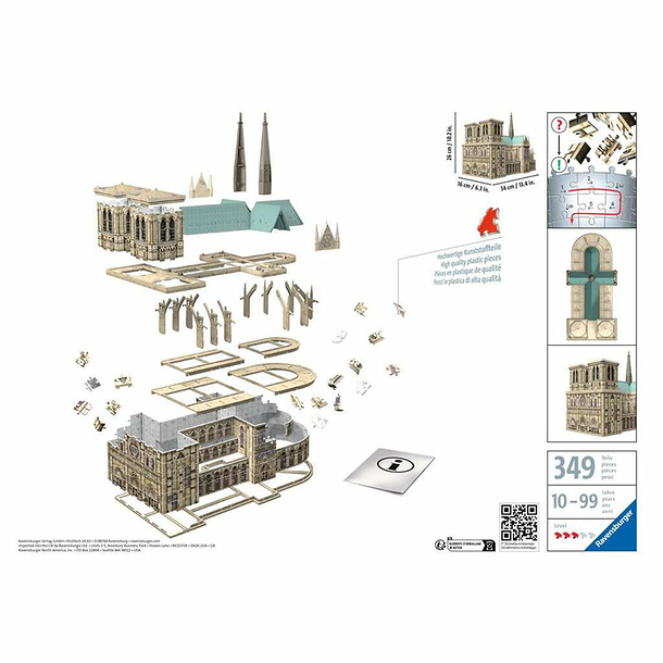 Ravensburger - Puzzle 3D Notre-Dame de Paris