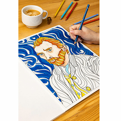 Coloring book Vincent van Gogh