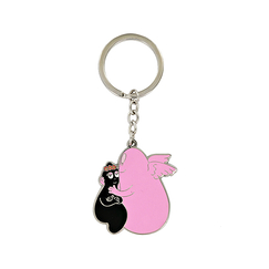 BarbaLouvre - Psyche Barbapapa and Barbamama key ring