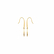 Boucles d'oreilles pendantes Croix