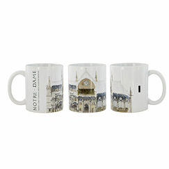 Mug Notre-Dame de Paris cathedral. Longitudinal section of the projected sacristy