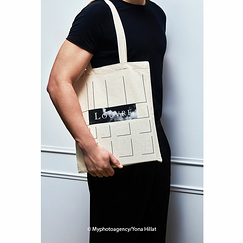 Calepinage Louvre Philippe Apeloig Bag - Ecru