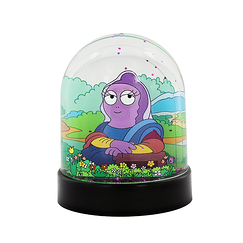 BarbaLouvre - Mona Lisa Barbabelle snow globe