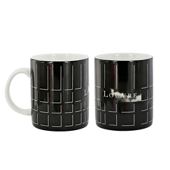 Mug Calepinage Louvre Philippe Apeloig - Noir