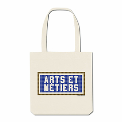 Tote Bag Printed Arts et Métiers - Ecru
