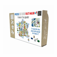 Puzzle magnétique 92 pièces : Carte de France éducative - Vilac - Rue des  Puzzles