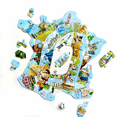 Wooden jigsaw Puzzle - France getaway