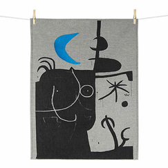 Torchon Joan Miró - Femme devant la lune II