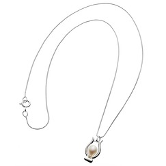 Collier Lyre et perle