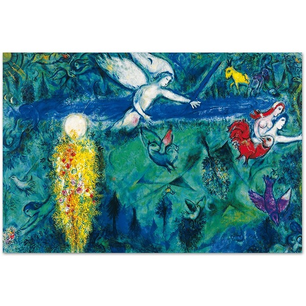 Poster "Adam et Eve chassés du paradis" - Marc Chagall