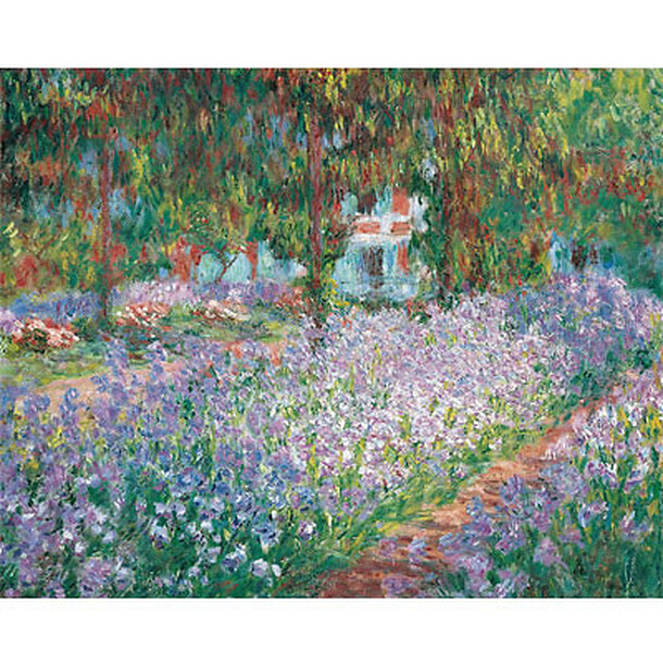 Poster The Garden in Giverny by Claude Monet