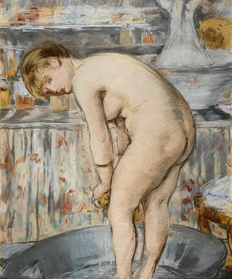 Femme dans un tub