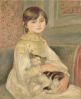 Portrait of Julie Manet or Little Girl with Cat
