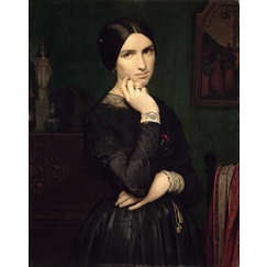 Portrait of Mrs. Flandrin, wife of the artist