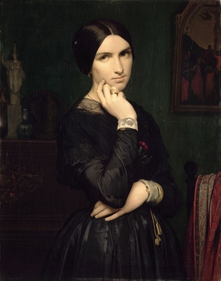 Portrait of Mrs. Flandrin, wife of the artist