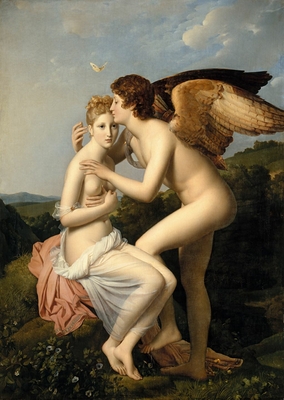 Psyche and Cupid, also known as Psyche Receiving Cupid's First Kiss