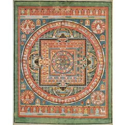 Mandala of Vairocana, under its Sarvavid aspect