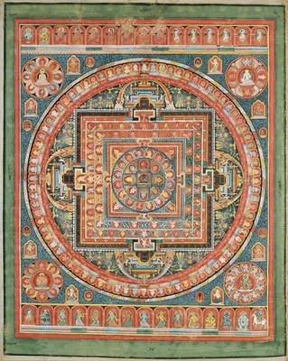 Mandala de Vairocana, sous son aspect Sarvavid