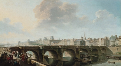 The Pont Neuf and the Samaritaine, in Paris