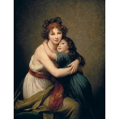 Mrs Vigée-Le Brun and her daughter, Jeanne-Lucie, known as Julie (1780-1819)