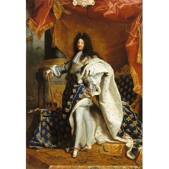 Louis XIV, roi de France, portrait en pied en costume royal