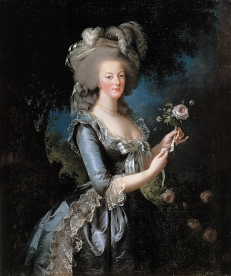 La reine Marie-Antoinette dit \"à la Rose\" (1755-1793)