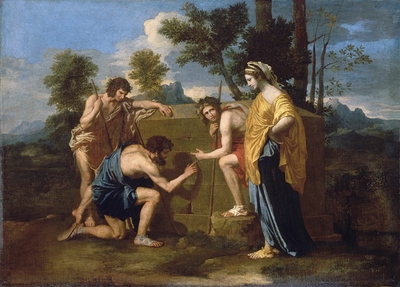 The Arcadian Shepherds also says \"Et in Arcadia Ego\"