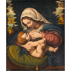 Copie de La Vierge au coussin vert