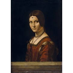 Portrait d'une dame de la cour de Milan, dit à tort \"la belle ferronnière\"
