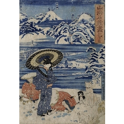 La neige à Kaga