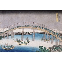 Tenma Bridge in Settsu Province