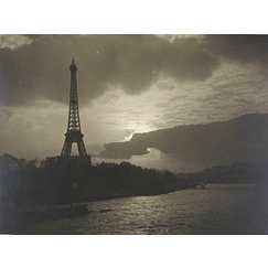 The Eiffel Tower at night