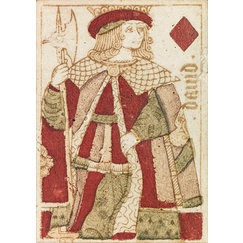 Playing cards: king of diamonds