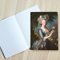 Notebook Vigée Le Brun - Portrait of Marie-Antoinette with the Rose