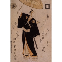 Kabuki actor; actor Ichikawa Danjûrô VI, as Sukeroku