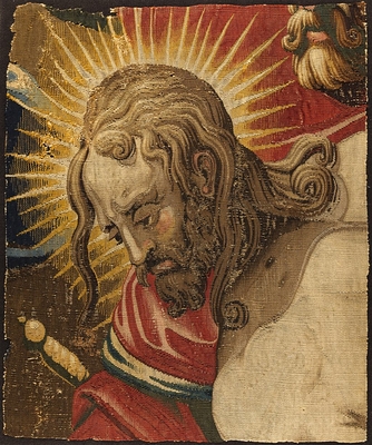 Tapestry: Christ's head of the Saint-Merry hanging