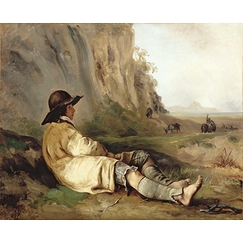Shepherd in the countryside