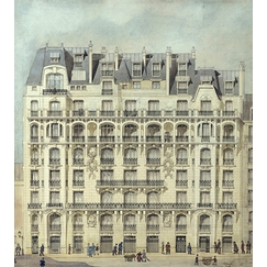 Apartment building (1, rue Huysmans, 75006 Paris): facade, elevation