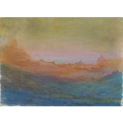 Paysage avec falaises