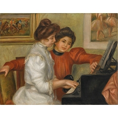 Yvonne et Christine Lerolle au piano