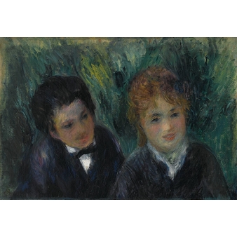 Portrait of a young man and a young girl
