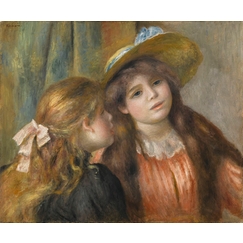 Portrait of two young girls