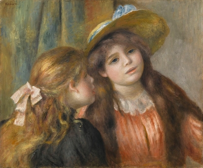 Portrait of two young girls